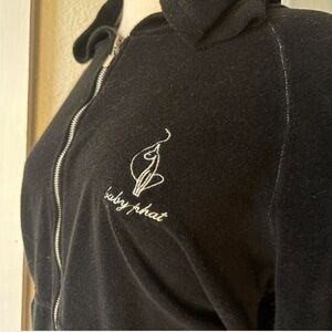 Baby Phat Black Hoodie with Embroidered Logo